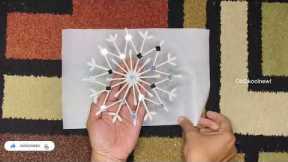 How To Make A Snowflakes | Snowflakes For Christmas Decoration | Easy DIY Snowflake Craft Ideas |