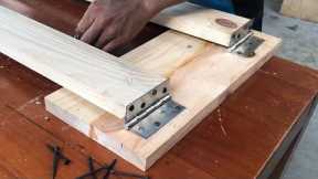 Creative DIY Ideas Using Wood For Your Home // How to build a DIY wooden folding ladder