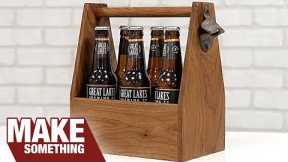 How to Make a Beer Tote / Caddy. Woodworking Project You Can Sell!