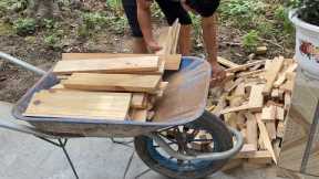 Let's See How He Did With The Scraps Of Wood // The Wood Recycling Project Is Extremely Efficient