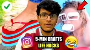 I Found The Weirdest 5-Minute Crafts Life Hacks and Actually Tried Them