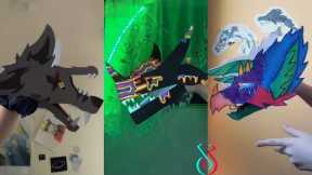 Dragon Puppet Crafts - Paper Dragon TikTok Compilation