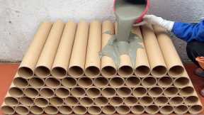 Recycling Cardboard Tubes For Unique Diy Furniture .How To Make Coffee Table With Cardboard Tubes .
