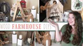 WOOD DIYS That ANYONE Can Make | Farmhouse Wood Decorating Ideas | Wood Home Decor DIYS