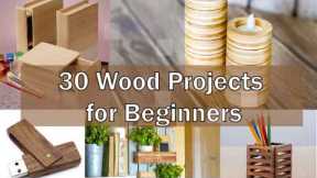 30 DIY Wood Project for Beginners