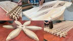 4 Clever And Creative Woodworking Design Projects // Modern And Unique Wooden Table Design