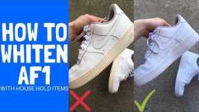 How to Whiten Your Yellowed Air Force 1s with Household Items