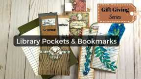 Library Pockets & Bookmarks Tutorials - Gift Giving Series
