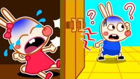 Tokki to be careful when playing hide and seek with household items - Safety Tips for Kids