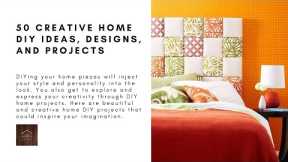 50 Creative Home DIY Projects, Ideas, and Designs
