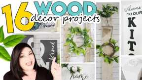 🌟 16 Best DIY Wood Projects for Home Decor | Simple Wood Craft Ideas