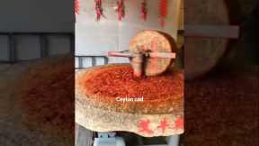 Traditional Milling of Chili Pepper..😳,#amezing #ideas , #gadgets , #diy , #inventions , #innovation