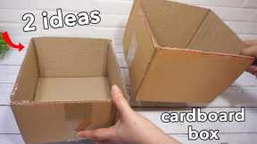 🔊You can still use cardboard boxes so don't throw them away. These are the two easy ideas you can do