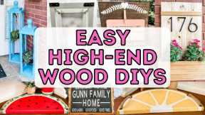 EASY High-End WOOD DIYS Anyone Can Make! (Hardware Store Secrets Exposed!)