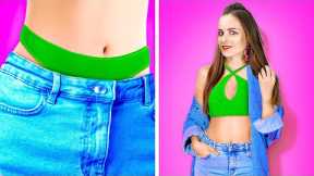 SMART DIY CLOTHES HACKS AND IDEAS || LAST MINUTE FIXES! Easy Fashion Girly Hacks by 123 GO! Genius