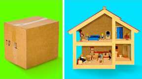 AWESOME CARDBOARD IDEAS FOR FUN! || 5-Minute Decor DIYs With Boxes