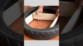Amazing recycling idea  Turn An old Tire Into A Home Medicine Cabinet #Shorts