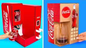 Serve Coke In Style || 2 DIY Cardboard Coca Cola Vending Machines