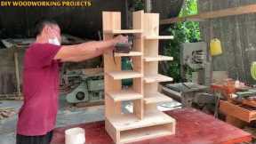 Easy Modern Style Woodworking From Pallets // The Best DIY Shoe Racks To Keep Your Home In Order