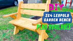 DIY 2x6 Leopold Garden Bench - EASY Weekend Woodworking Projects