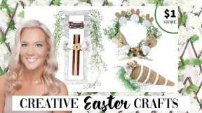 Creative EASTER Crafts Using Dollar Store Items! ~ Dollar Tree DIYS ~ NEUTRAL Easter Decor Crafts!