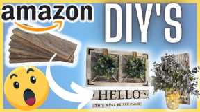 HIGH END AMAZON FARMHOUSE HOME DECOR DIY'S | BEGINNER friendly AMAZON home decor diys ! 🤯