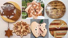 6 Amazingly Perfect Wooden Wall Clock Ideas /// DIY  Art Wooden Clock At Home.