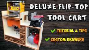 Deluxe Flip Top Tool Cart: How to make a custom tool stand with storage and versatility