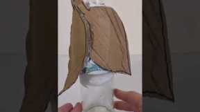 Bottle, Cardboard & Homemade Clay To Make Fairy House Lamp DIY Craft Ideas