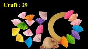 Craft - 29 | Wall hanging craft ideas with paper and cardboard | DIY Beautiful Flower Paper Craft