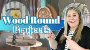 Wood Round Projects, Crafts and DIYs! DIYs With or Without a Cricut! Dollar Tree Crafts and Ideas!