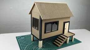 [DIY] Model Cardboard House Making - craft project