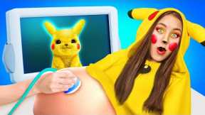 Pokemon Girl Is Pregnant || Amazing Parenting Hacks And DIY Gadgets With Pikachu by Bla Bla Jam!