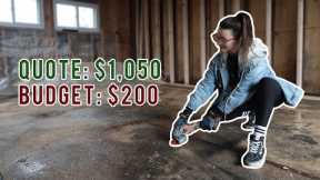 I TRIED TO REFINISH MY CONCRETE FLOORS FOR UNDER $200!