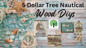 5 EASY Dollar Tree Coastal DIYs/ Nautical DIYs/ What Wood You Make?