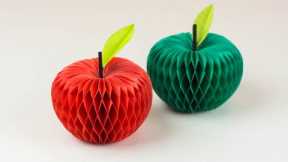 DIY Paper Apple | 3D Paper Apple | Paper Crafts For School | Paper Craft | Easy Kids Craft Ideas 🍎