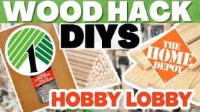 🏃🏼‍♀️You will be RUNNING to get wood after seeing these WOOD DIY hacks! EASY Home Decor DIYS