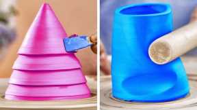 Satisfying Clay Pottery Hacks And Awesome Crafts