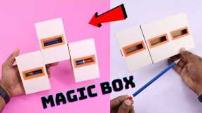 DIY Amazing Magic Box | Awesome Pencil Magic Trick | How To Make Cardboard Magic Box | Cardboard DIY