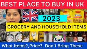 Shopping After Coming To UK🇬🇧 | Best Place To Buy HouseHold Items And Grocery | Moving To UK In 2023