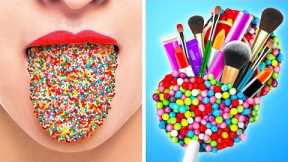 MORE WAYS TO SNEAK FOOD AND MAKE UP || Sneaking Food From Dentist! Funny Ideas by 123 Go! Genius