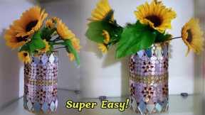 Flowerpot craft easy | Best out of waste | Home decor craft | Cardboard craft | Flowers craft | DIY