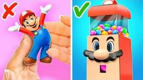 Mario Makes Candy Dispenser🍭😱 *DIY FIDGETS and Gadgets For Free Out of Trash*