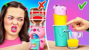 REAL GADGETS VS DIY GADGETS || Craft Ideas and Cool Parenting Hacks by 123 GO! FOOD