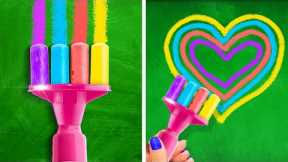 Awesome School Hacks. Rainbow Crafts and DIYs for Crafty Parents