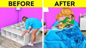 Extreme Room Makeover And Cool Home Decorating Hacks