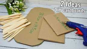 Cardboards are pretty surprising. These 2 DIY cardboard projects are amazing