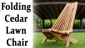 How To Make A Folding Cedar Lawn Chair DIY Woodworking Projects