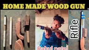 Home Made wood rifle / #DIY GUN / Wood rifle construction //