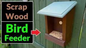 Making a Bird Feeder for Small Birds ( DIY Scrap Wood Project)